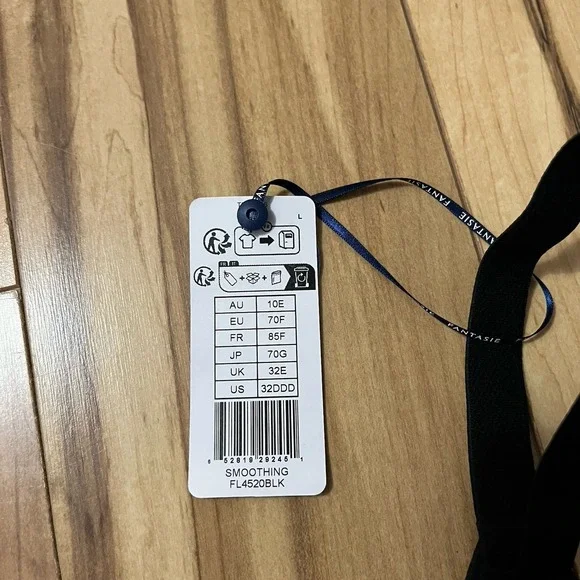 Fantasie FL4520 Seamless Underwire Bra BLACK  Sz 32DDD (F) Lifts NWT - Picture 4 of 6